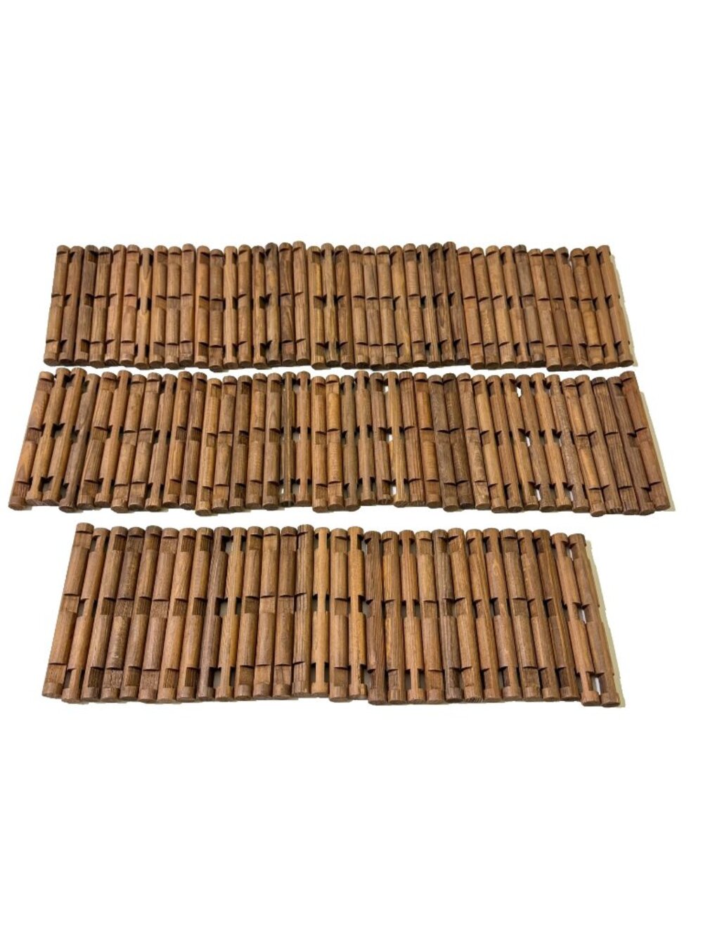 Lot of 110 Lincoln Logs Replacement Pieces 6-Notch (3 each side) Round Wood 7.5”